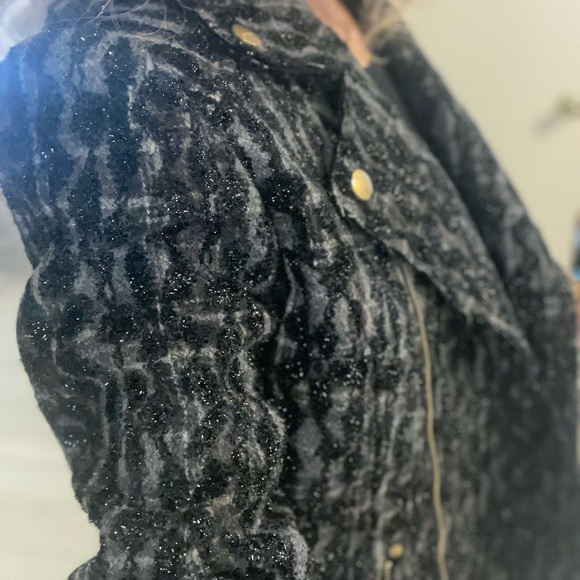 Tribal DeNIME Quilted Wool Metallic Jacket! - Picture 4 of 8